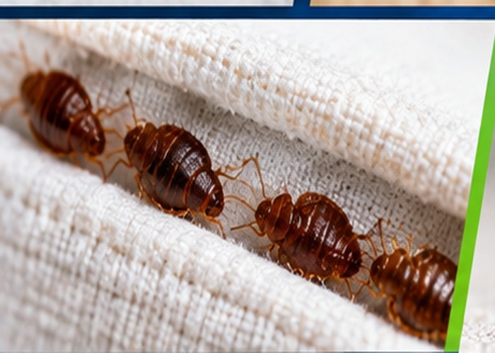 Bed bugs on fabric