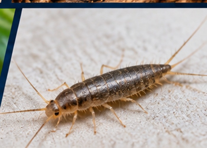 Silverfish on a household surface