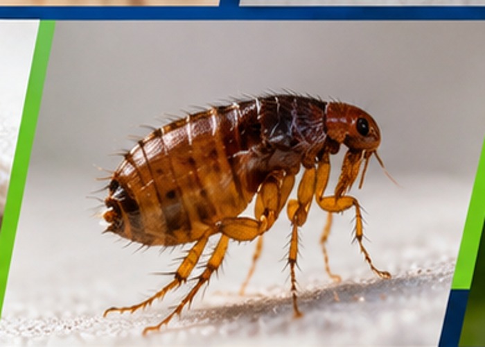 Flea shown in close detail